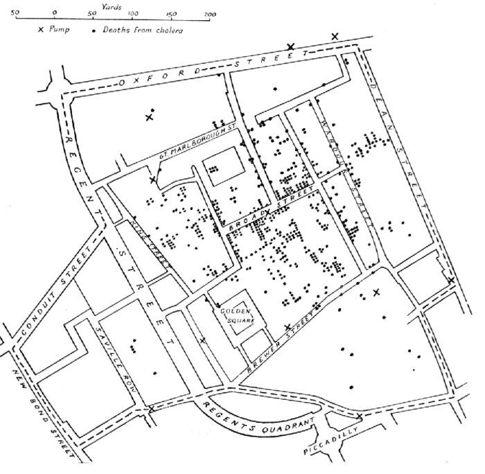 Snow-cholera-map-700x684 Kartenansicht von Johan Snow